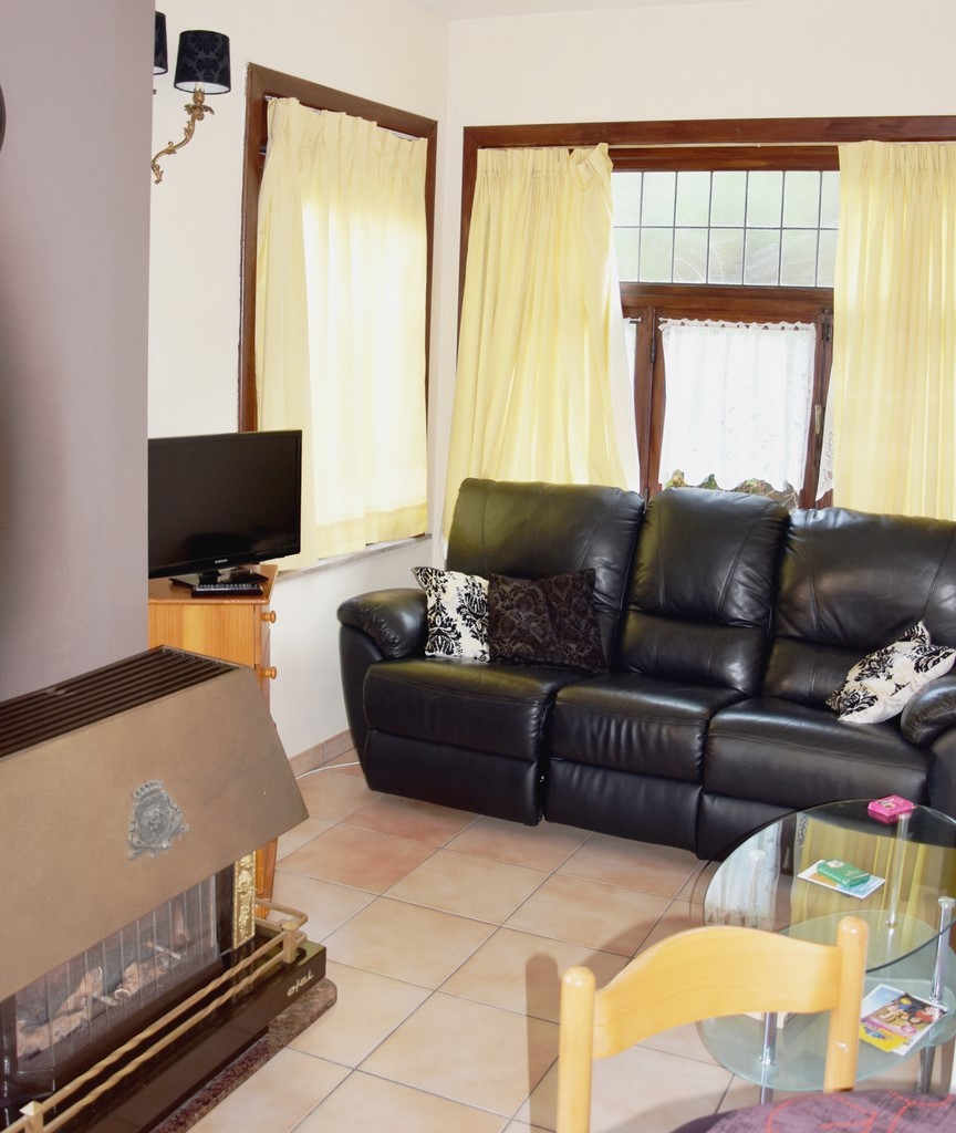 Le salon de l'appartement Bonzel 4, à La Panne