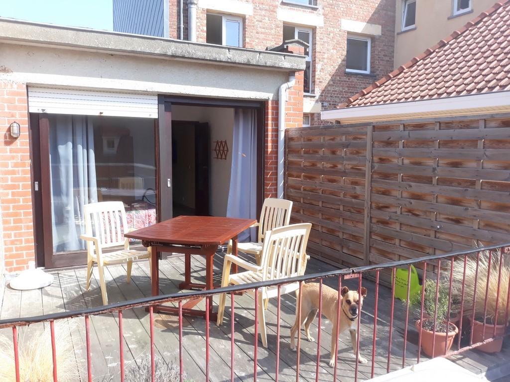 La terrasse de l'appartement Bonzel 5, à La Panne