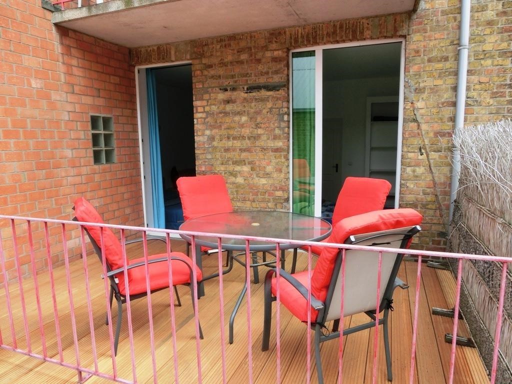 La terrasse de l'appartement Sloepen 1, à La Panne