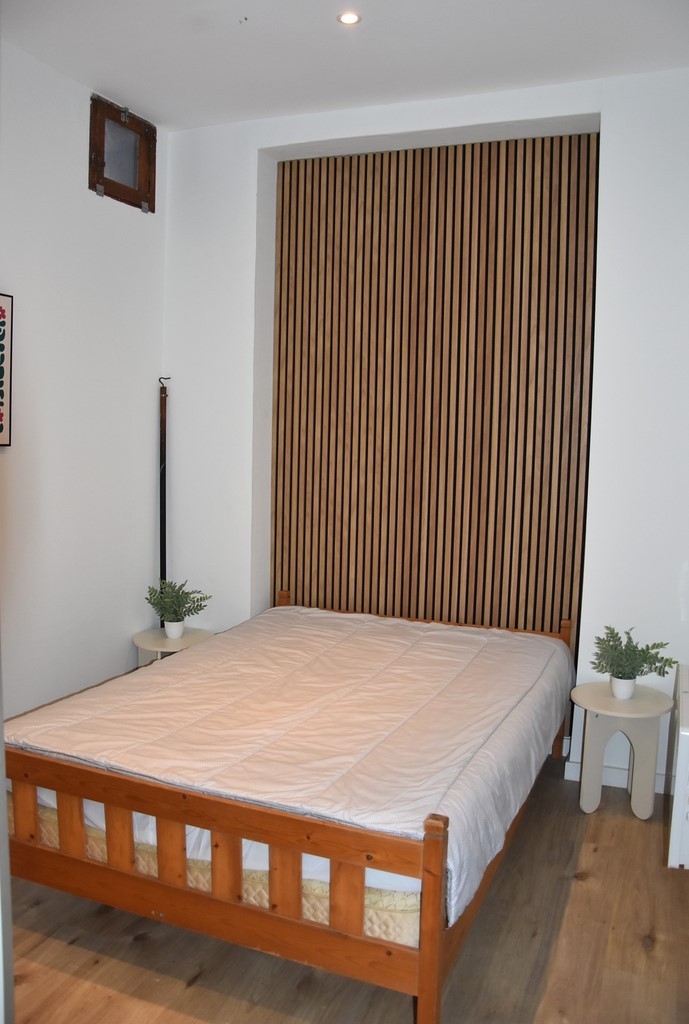 La chambre de l'appartement Sloepen Rez, à La Panne