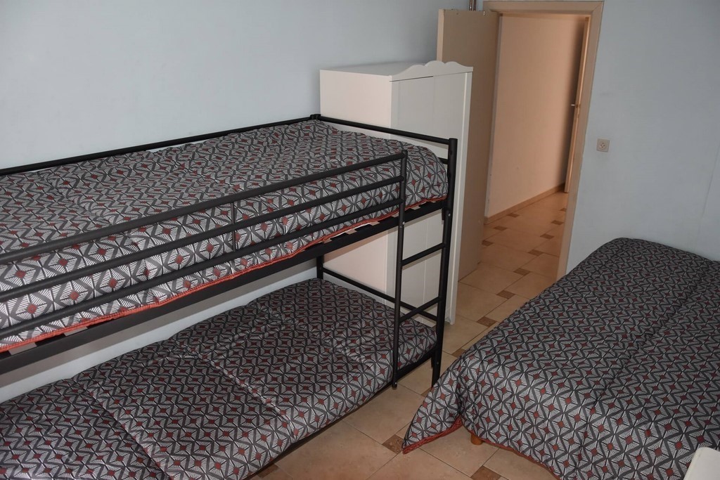 La seconde chambre de l'appartement Zeekruis 2, à La Panne
