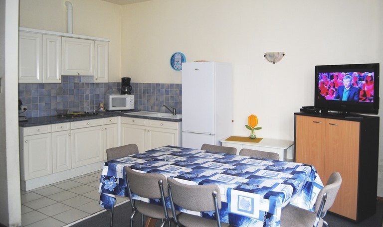 Sloepen 2 - Coin repas location appartement La Panne cuisine